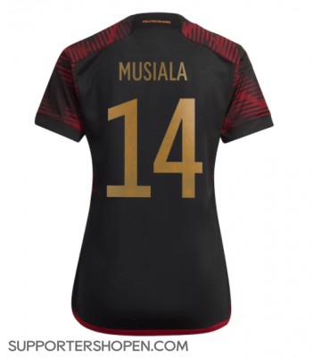 Tyskland Jamal Musiala #14 Borta Matchtröja Dam VM 2022 Kortärmad